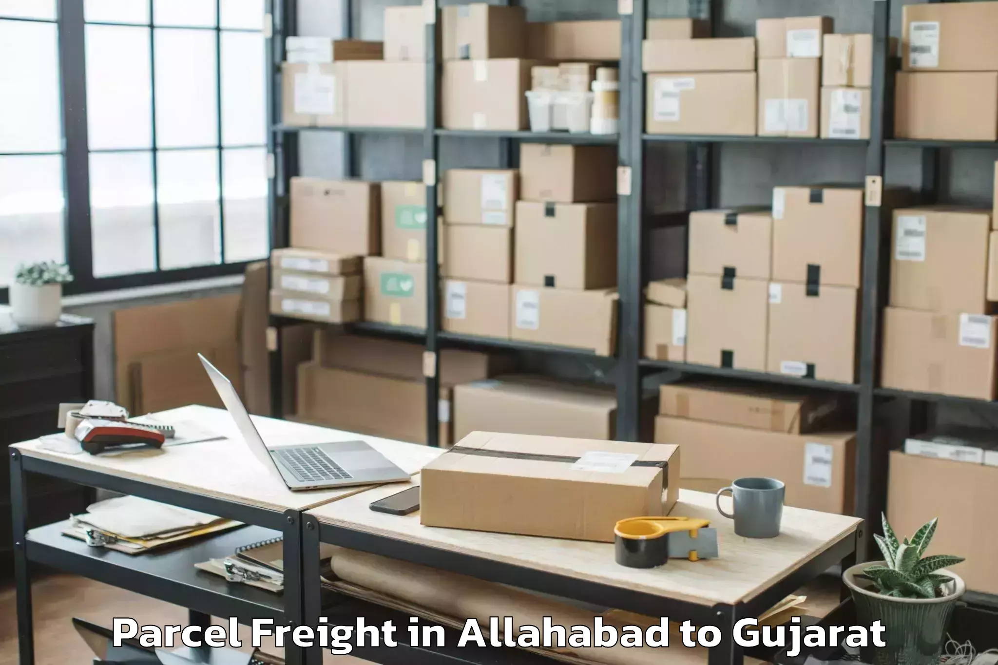 Easy Allahabad to Valod Parcel Freight Booking